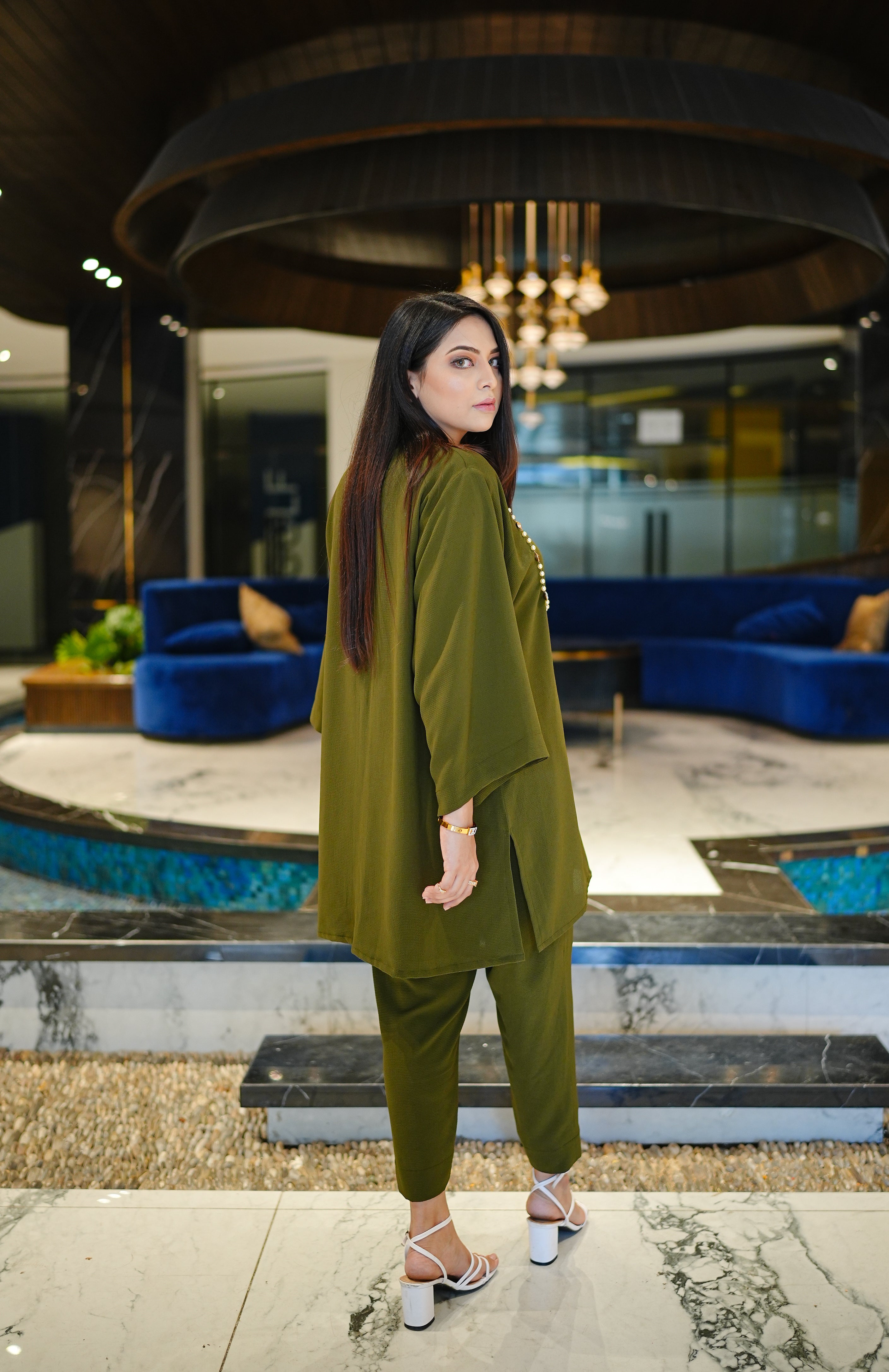 EARTHY OLIVE CO-ORD SET