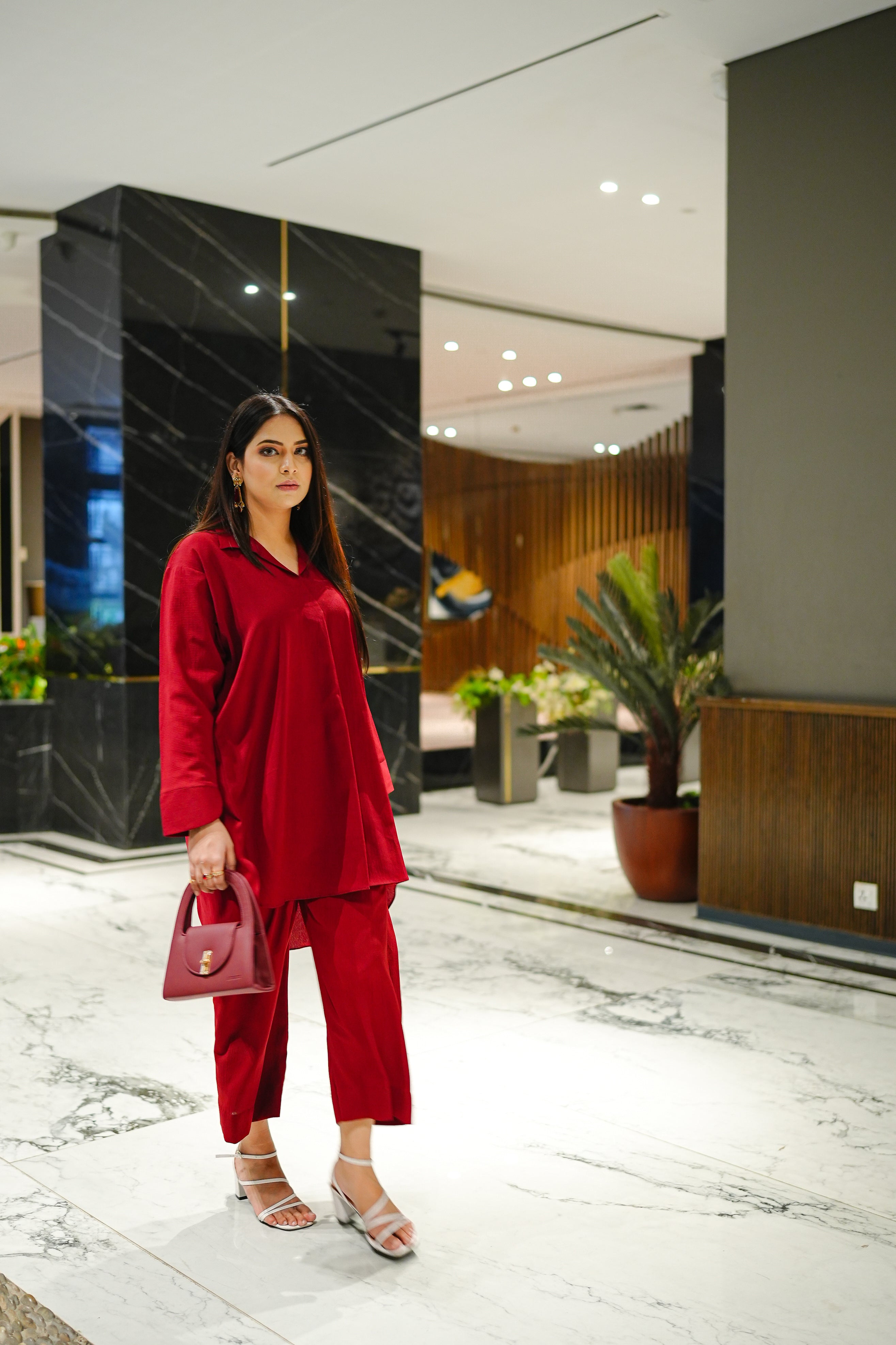 BOLD SCARLET CO-ORD SET