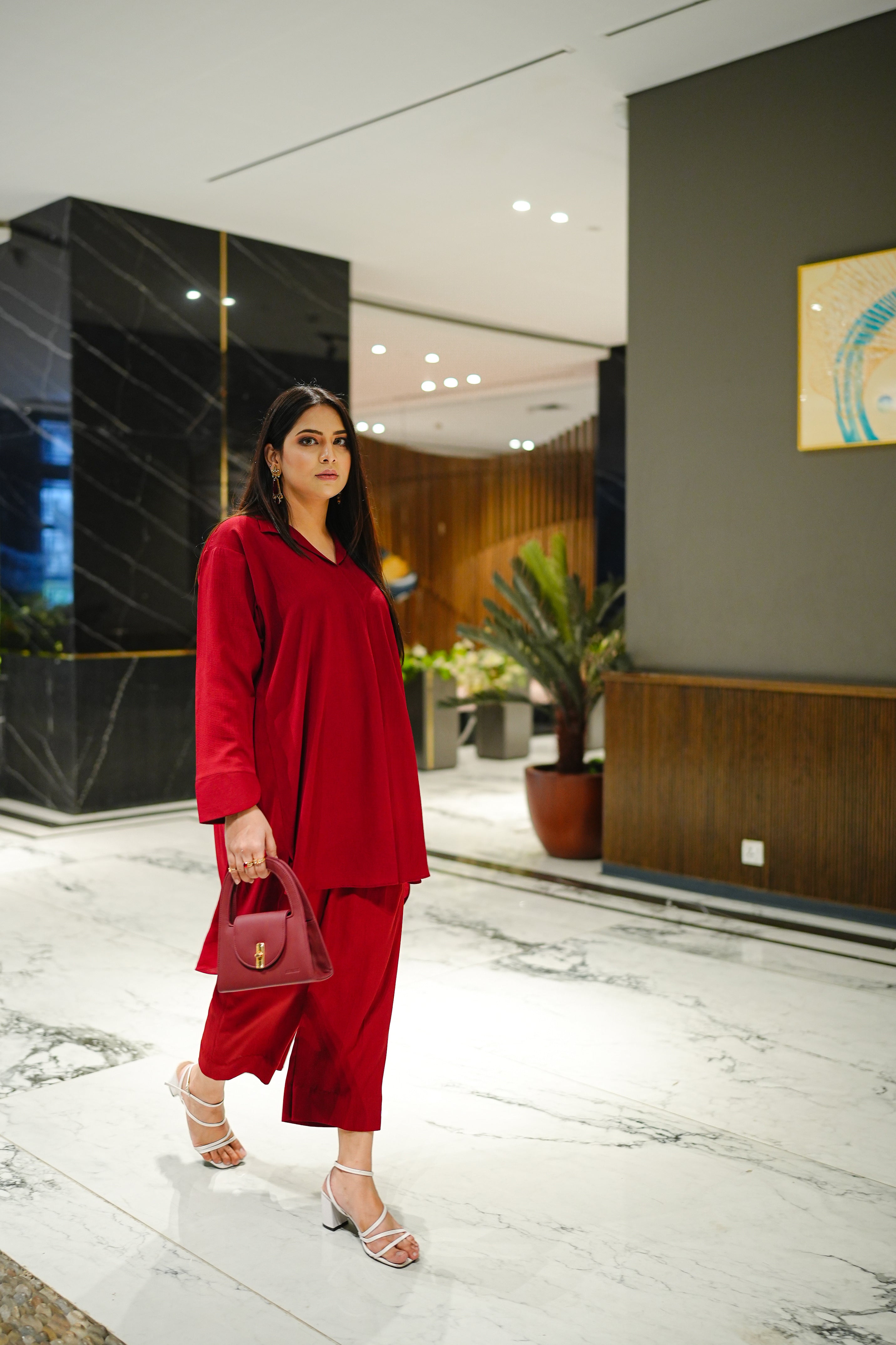 BOLD SCARLET CO-ORD SET