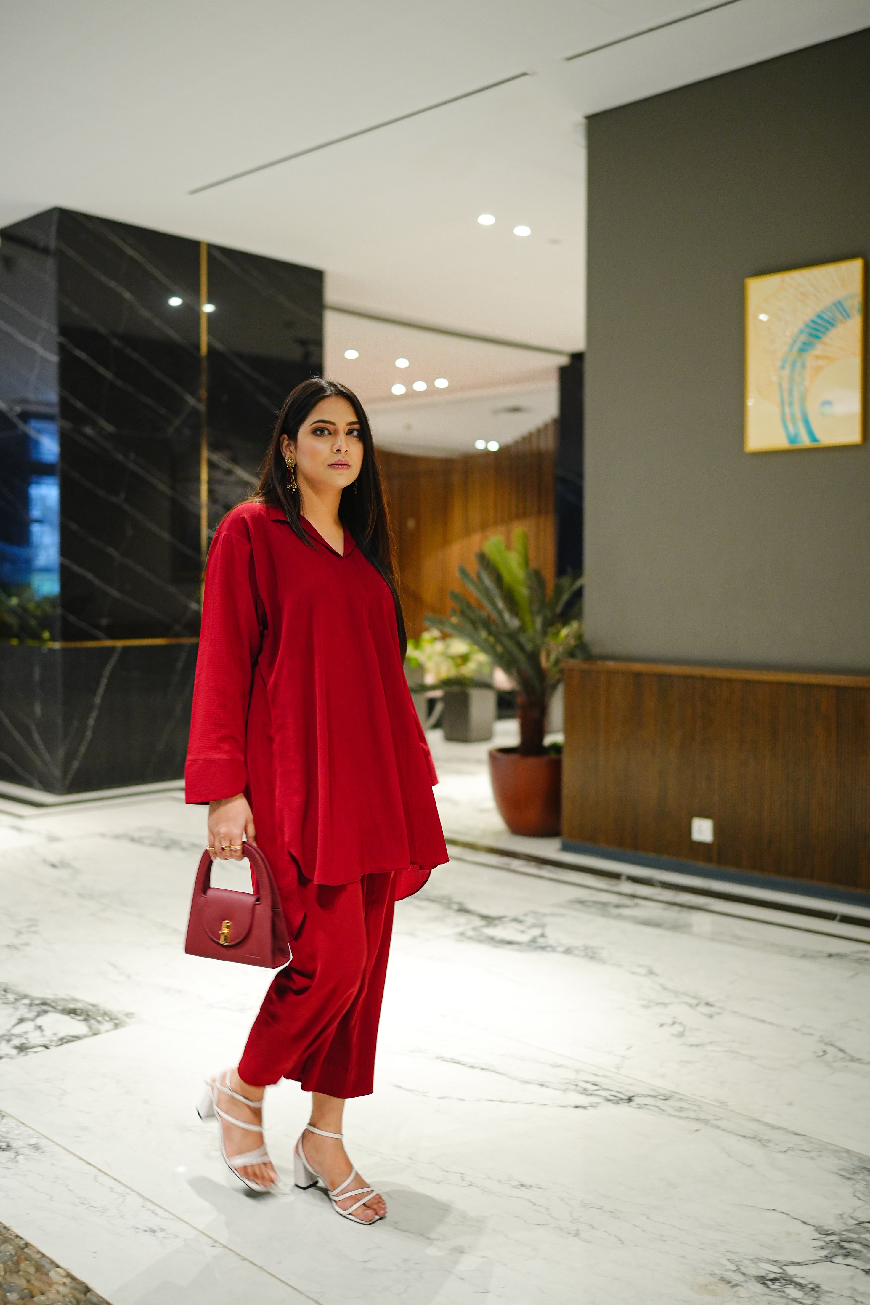 BOLD SCARLET CO-ORD SET