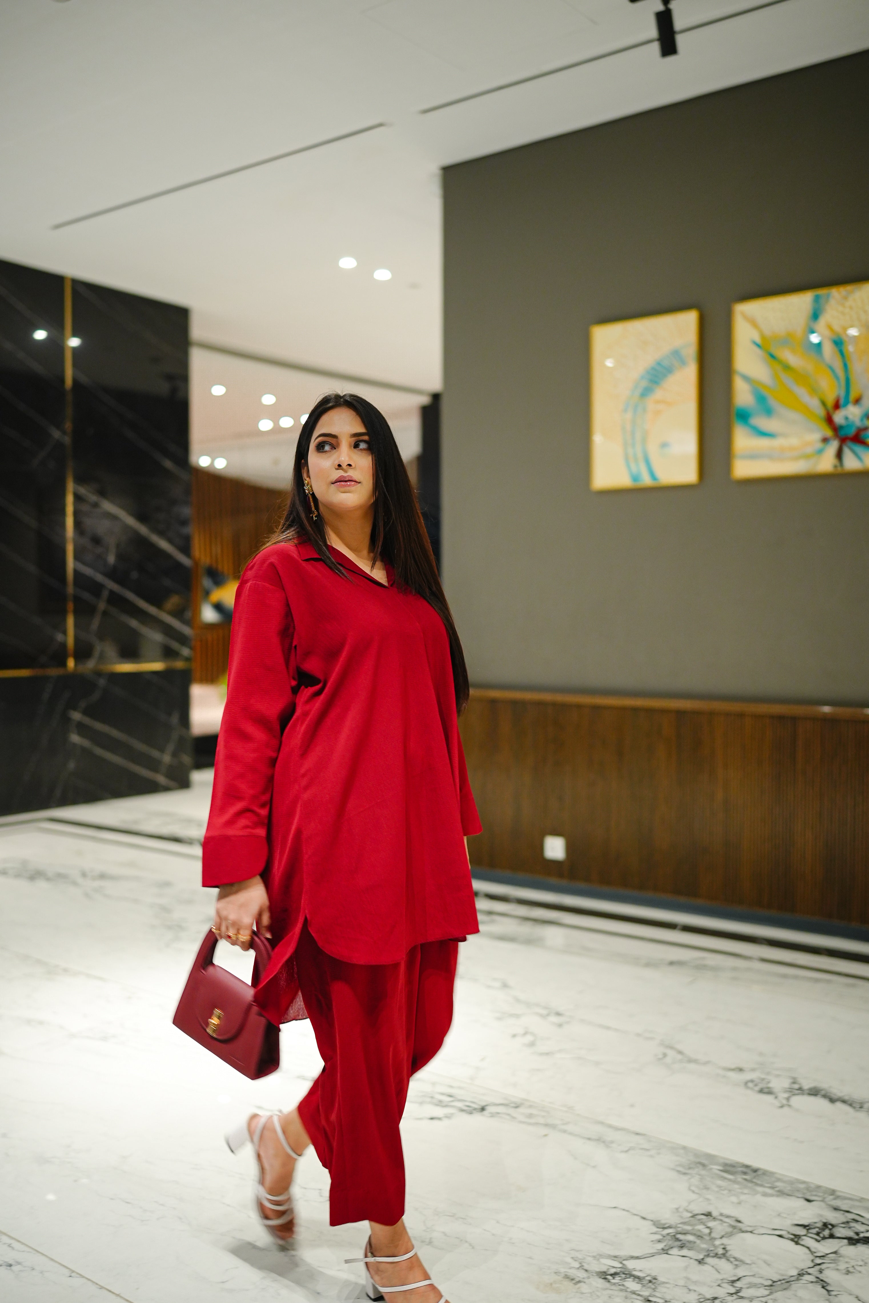 BOLD SCARLET CO-ORD SET