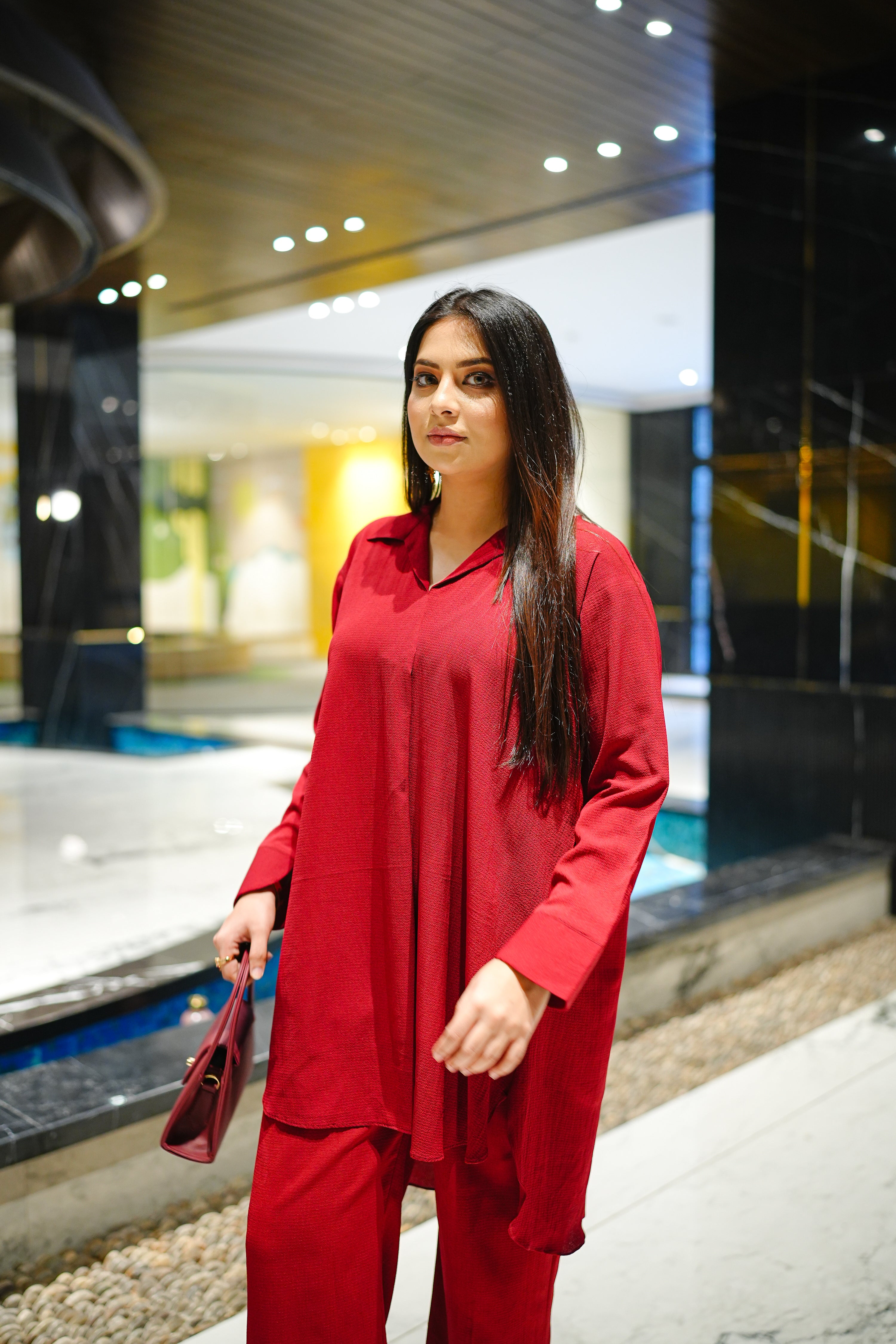 BOLD SCARLET CO-ORD SET