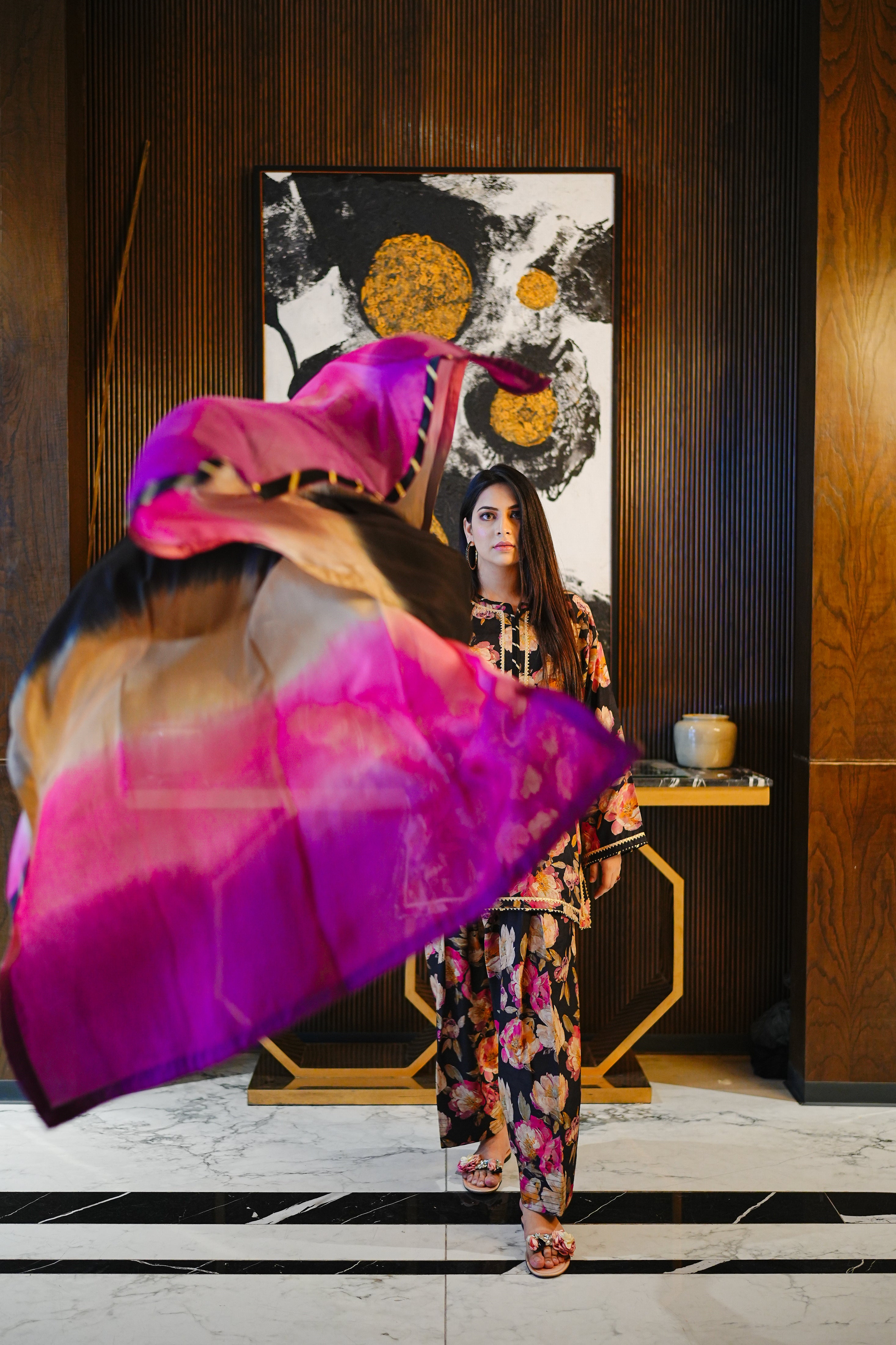 MIDNIGHT BLOOM SHALWAR SUIT