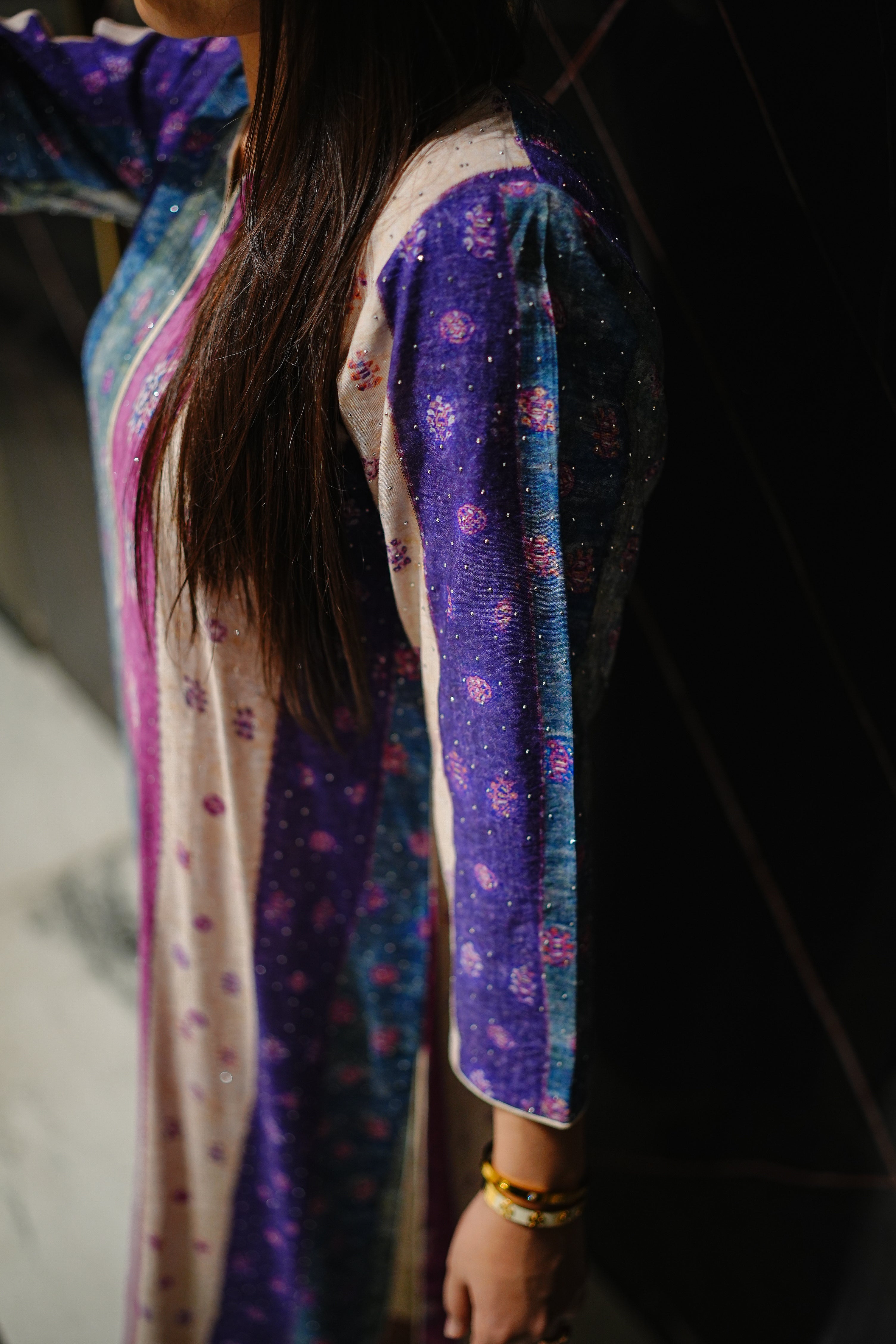 JEWEL TONED STRIPE 2-PIECE