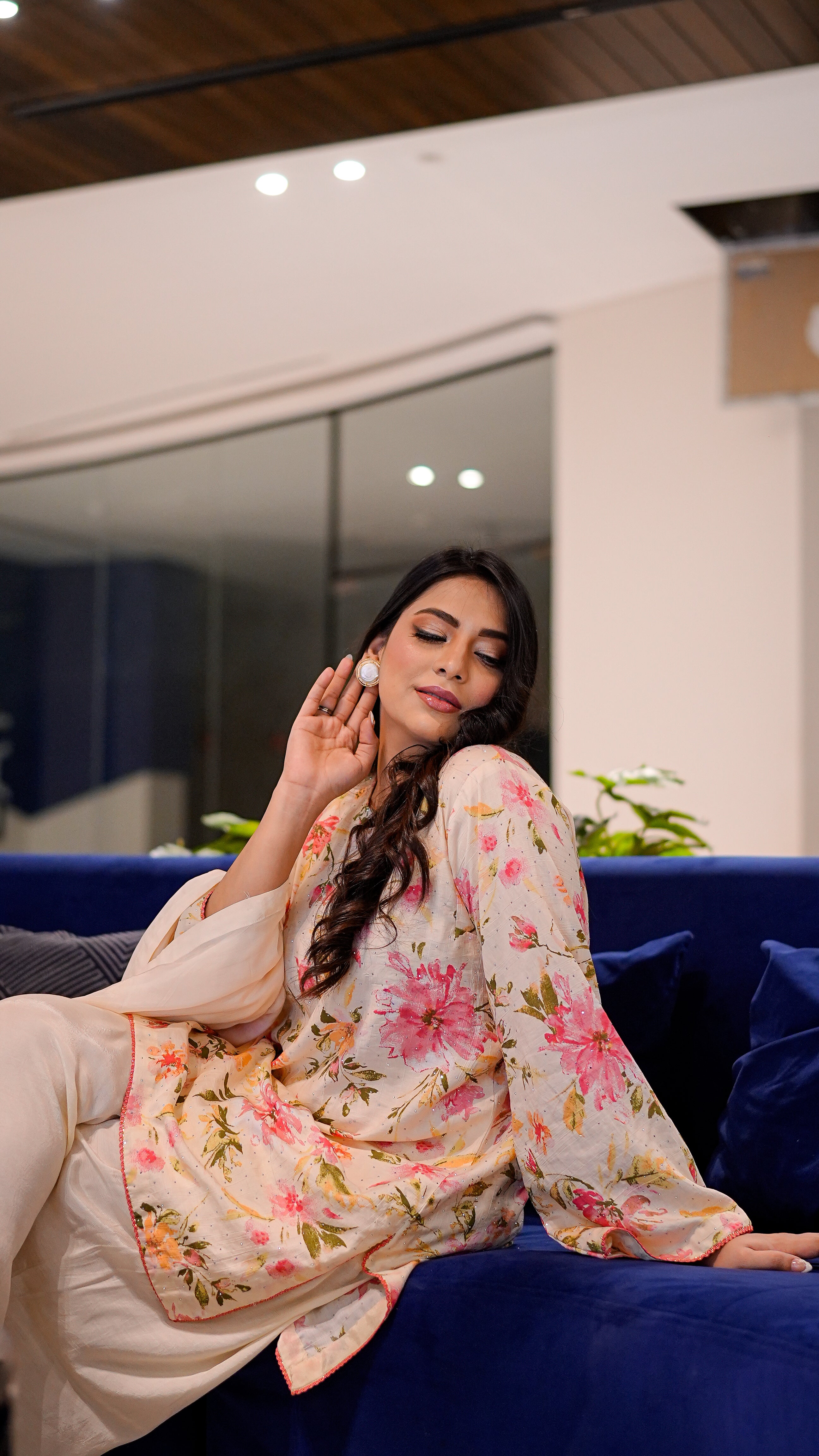 WATERCOLOR MEADOW SHORT FARSHI 2-PIECE