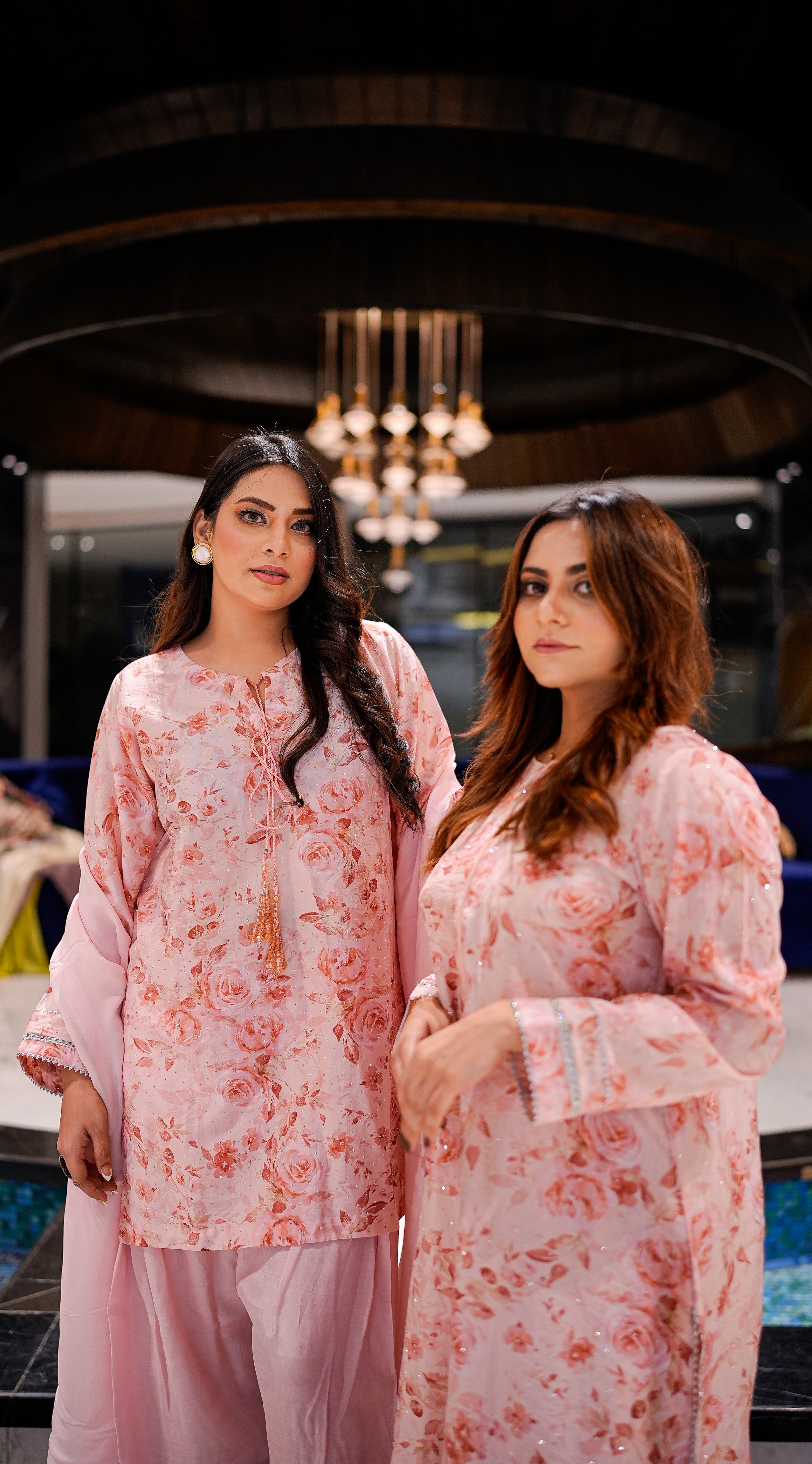 PINK FlORAL LUXURY SUIT 2-PIECE