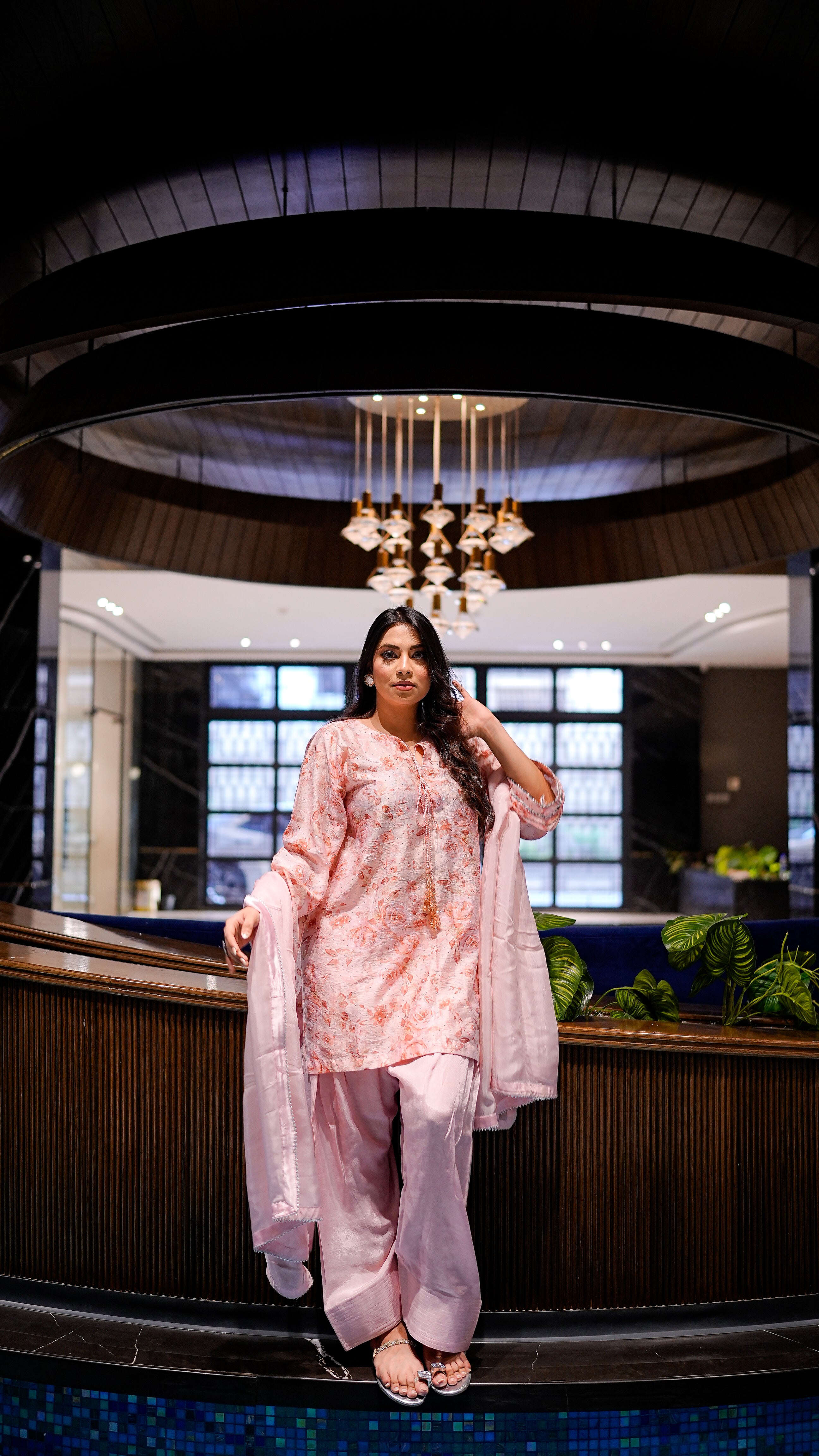 PINK FlORAL LUXURY SUIT 2-PIECE