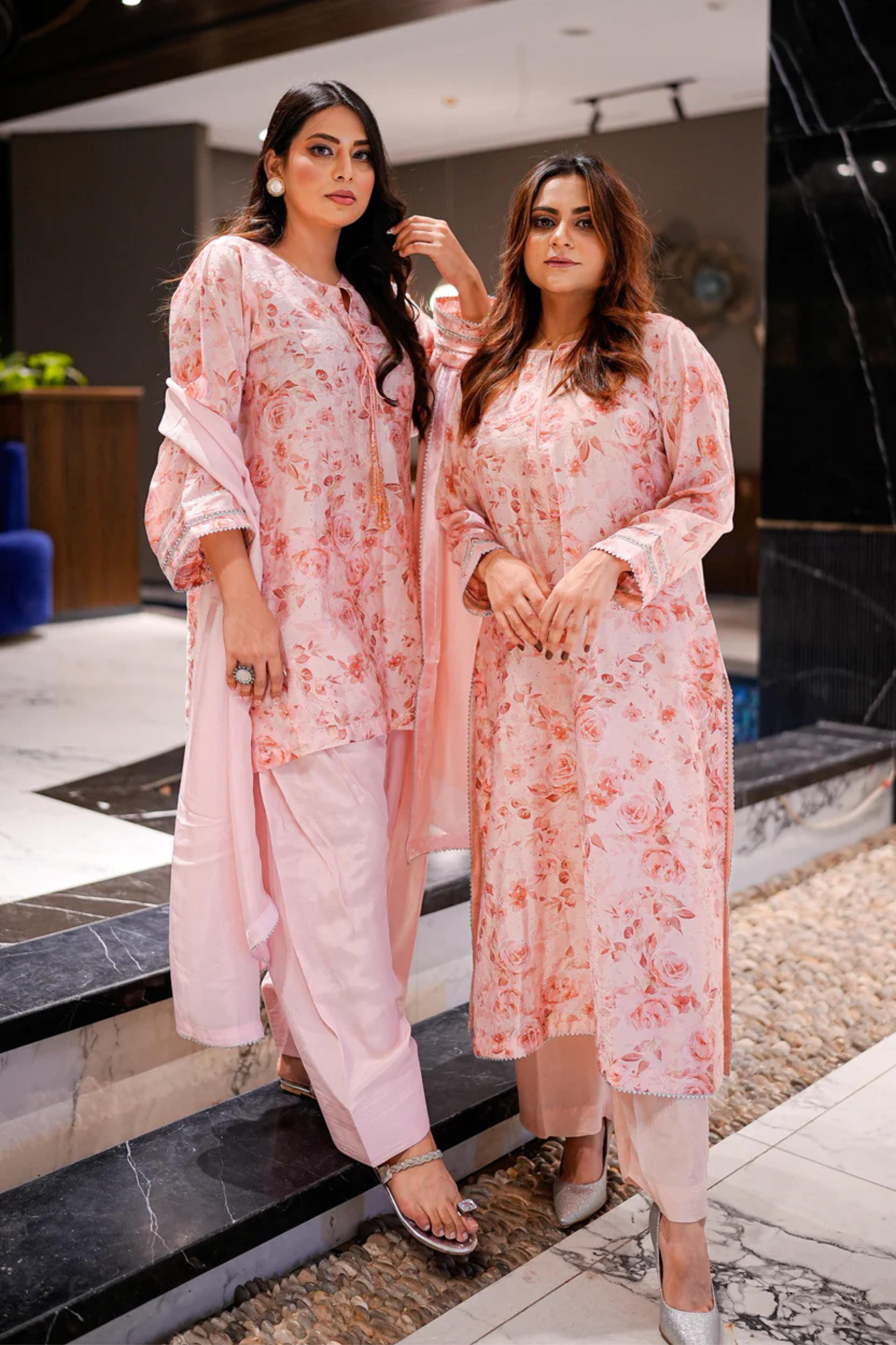 PINK FlORAL LUXURY SUIT 2-PIECE